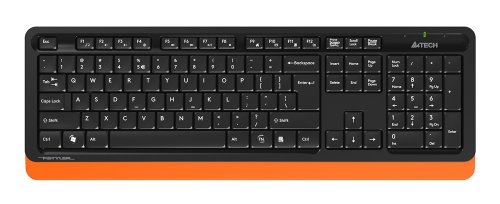 Клавиатура + мышь A4Tech Fstyler FG1010 клав:черный/оранжевый мышь:черный/оранжевый USB беспроводная фото 3