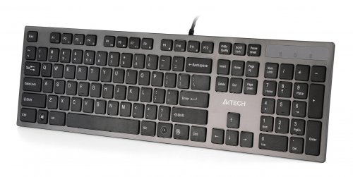 Клавиатура A4Tech KV-300H серый/черный USB slim фото 3