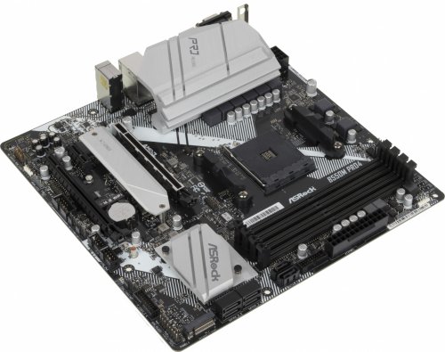 Материнская плата Asrock B550M PRO4 Soc-AM4 AMD B550 4xDDR4 mATX AC`97 8ch(7.1) GbLAN RAID+VGA+HDMI+ фото 2