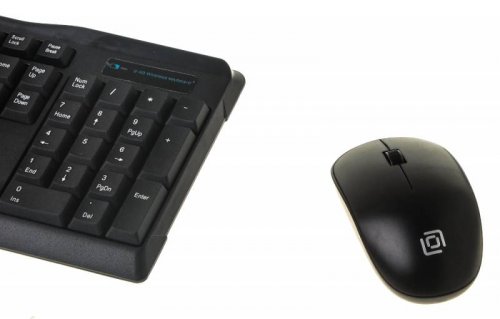 Клавиатура + мышь Оклик 230M клав:черный мышь:черный USB беспроводная фото 4