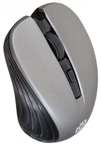 Мышь Оклик 545MW черный/серый оптическая (1600dpi) беспроводная USB для ноутбука (4but) фото 9
