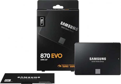 Накопитель SSD Samsung SATA III 1Tb MZ-77E1T0BW 870 EVO 2.5" фото 2