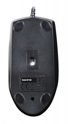 Мышь A4Tech OP-720 черный оптическая (1000dpi) PS/2 (3but) фото 2