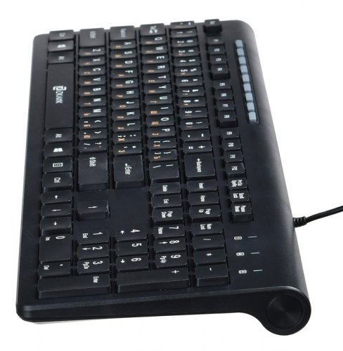 Клавиатура Оклик 480M черный/черный USB slim Multimedia фото 8