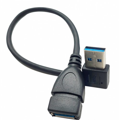 Переходник USB 3.0 A(m) угловой USB 3.0 A(f) 0.33м фото 2