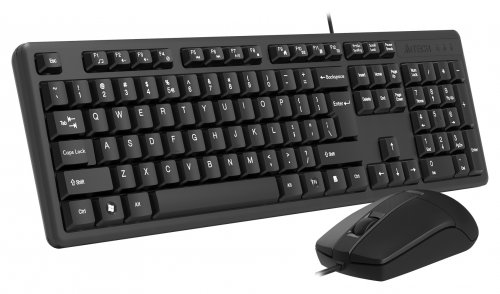 Клавиатура + мышь A4Tech KK-3330 клав:черный мышь:черный USB фото 3