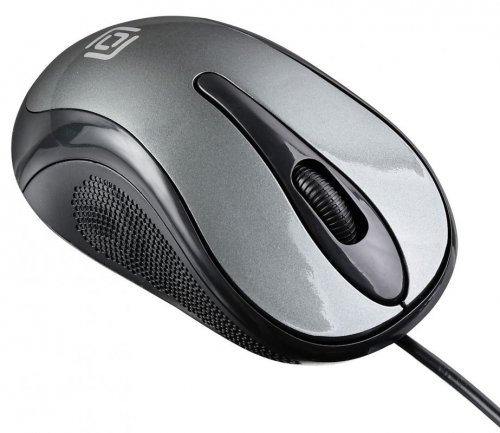 Мышь Оклик 385M черный/серый оптическая (1000dpi) USB для ноутбука (3but) фото 2