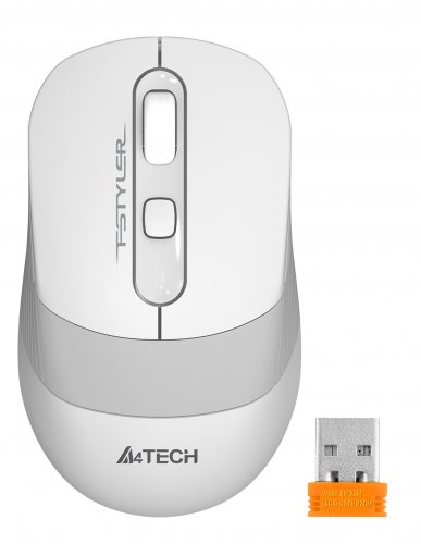 Мышь A4Tech Fstyler FG10 белый/серый оптическая (2000dpi) беспроводная USB (4but) фото 6