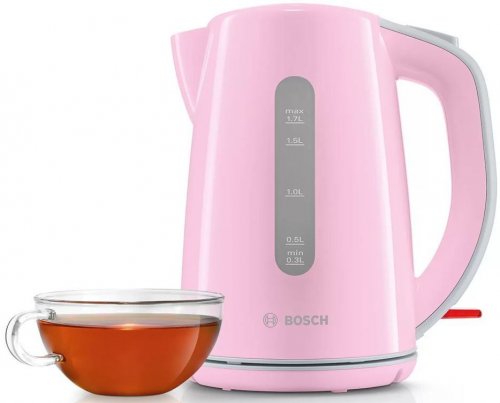Чайник электрический Bosch TWK7500K 1.7л. 2200Вт розовый/серый (корпус: пластик) фото 5