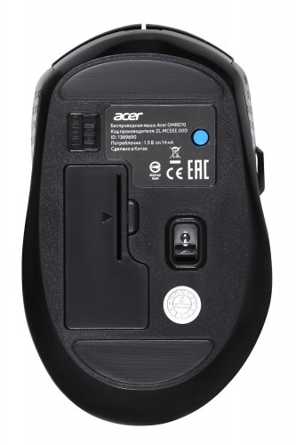 Мышь Acer OMR070 черный оптическая (1600dpi) беспроводная BT/Radio USB (6but) фото 2