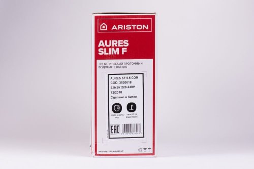 Водонагреватель Ariston Aures SF 5.5 COM 5.5кВт электрический настенный/серебристый фото 2