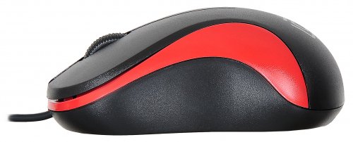 Мышь Оклик 115S черный/красный оптическая (1000dpi) USB для ноутбука (3but) фото 3