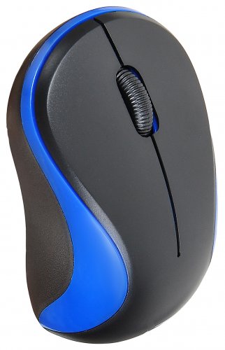 Мышь Оклик 605SW черный/синий оптическая (1200dpi) беспроводная USB для ноутбука (3but) фото 7