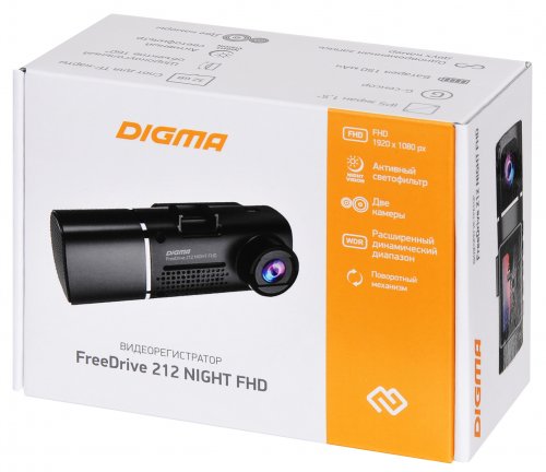 Видеорегистратор Digma FreeDrive 212 NIGHT FHD черный 2Mpix 1080x1920 1080p 160гр. JL5601 фото 2