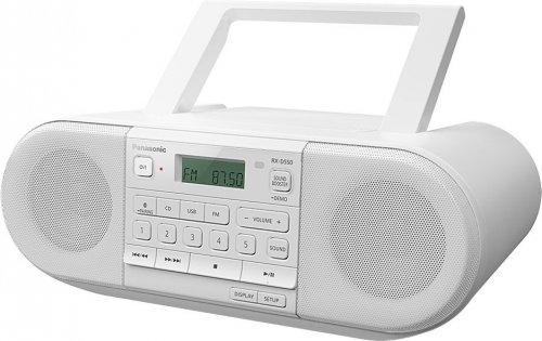 Аудиомагнитола Panasonic RX-D550GS-W белый 20Вт CD CDRW MP3 FM(dig) USB BT фото 2