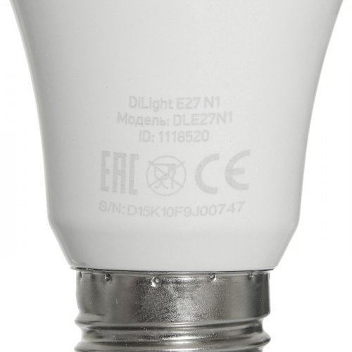 Умная лампа Digma DiLight E27 N1 E27 8Вт 800lm Wi-Fi фото 7