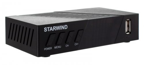 Ресивер DVB-T2 Starwind CT-140 черный фото 13