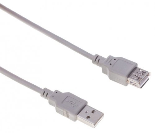 Кабель Buro BHP RET USB_AF18 USB A(m) USB A(f) 1.8м серый блистер фото 5