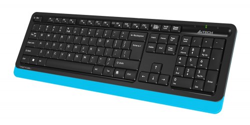 Клавиатура + мышь A4Tech Fstyler FG1010 клав:черный/синий мышь:черный/синий USB беспроводная Multime фото 5