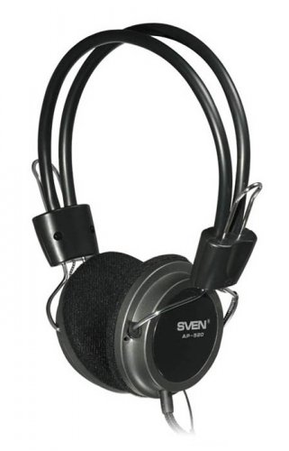 Наушники с микрофоном Sven AP-520 черный 2.2м накладные оголовье фото 2