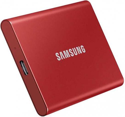 Накопитель SSD Samsung USB-C 1Tb MU-PC1T0R/WW T7 1.8" красный фото 11