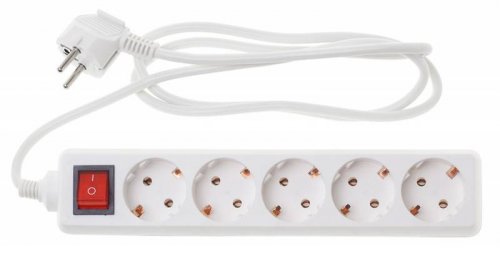 Сетевой удлинитель Buro BU-PS5.1/W 1.5м (5 розеток) белый (пакет ПЭ) фото 5