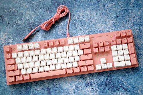 Клавиатура A4Tech Bloody B800 Dual Color механическая розовый/белый USB for gamer LED фото 8