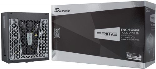Блок питания Seasonic ATX 1000W PRIME PX-1000 80+ platinum 24+2x(4+4) pin APFC 135mm fan 14xSATA Cab фото 9
