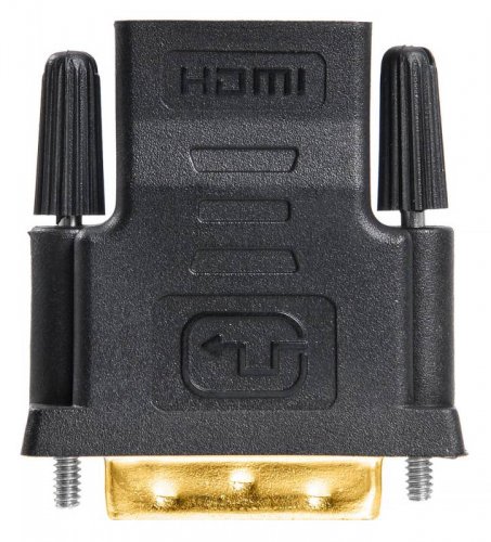 Переходник Buro HDMI-19FDVID-M_ADPT HDMI (f) DVI-D (m) черный фото 3