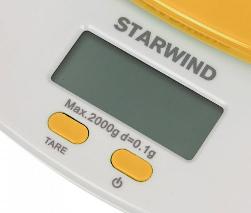 Весы кухонные электронные Starwind SSK2158 макс.вес:2кг оранжевый фото 2