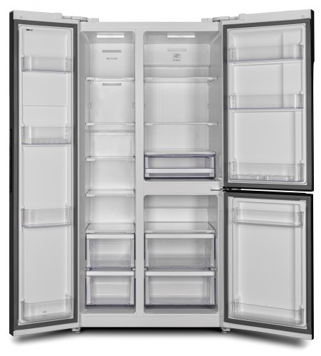 Холодильник Hyundai CS6073FV белое стекло (трехкамерный) фото 5