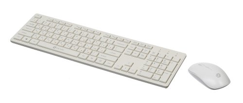 Клавиатура + мышь Оклик 240M клав:белый мышь:белый USB беспроводная slim Multimedia фото 10