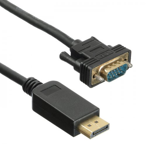 Кабель аудио-видео Buro 1.1v DisplayPort (m)/VGA (m) 3м. Позолоченные контакты черный (BHP DPP_VGA-3 фото 3
