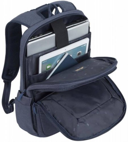 Рюкзак для ноутбука 15.6" Riva 7760 синий полиэстер фото 3