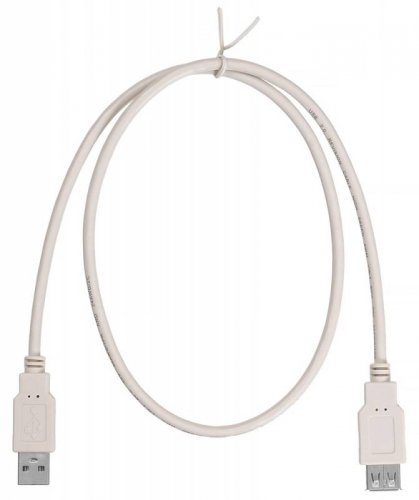 Кабель-удлинитель Buro USB2.0-AM-AF-0,75M USB A(m) USB A(f) 0.75м белый фото 2