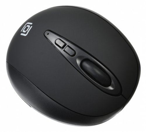 Мышь Оклик 688MW ERGO черный оптическая (1600dpi) беспроводная USB для ноутбука (6but) фото 2