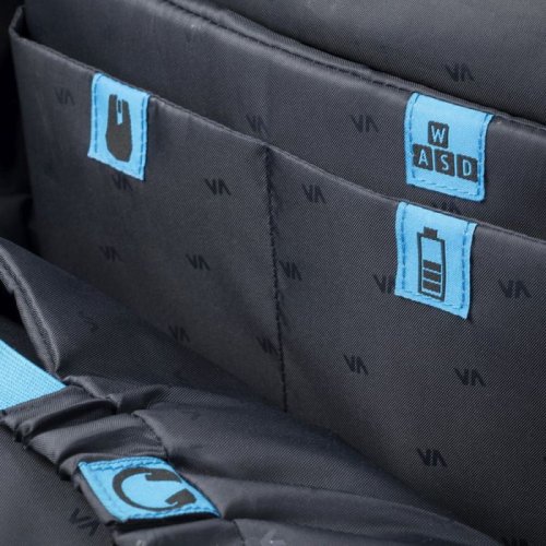 Рюкзак для ноутбука 17.3" Riva 7860 черный полиэстер фото 6
