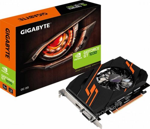 Видеокарта Gigabyte PCI-E GV-N1030OC-2GI NVIDIA GeForce GT 1030 2048Mb 64 GDDR5 1265/6008 HDMIx1 HDC фото 2