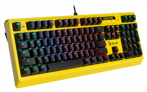 Клавиатура A4Tech Bloody B810RC Punk механическая желтый/черный USB for gamer LED фото 4