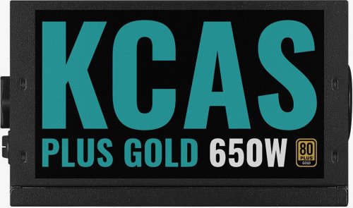 Блок питания Aerocool ATX 650W KCAS PLUS GOLD 650W ARGB 80+ gold 24+2x(4+4) pin APFC 120mm fan 6xSAT фото 3
