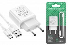 Сетевое зарядное устройство USB 2100mAh + кабель micro USB BOROFONE BA52A Gamble single port charger