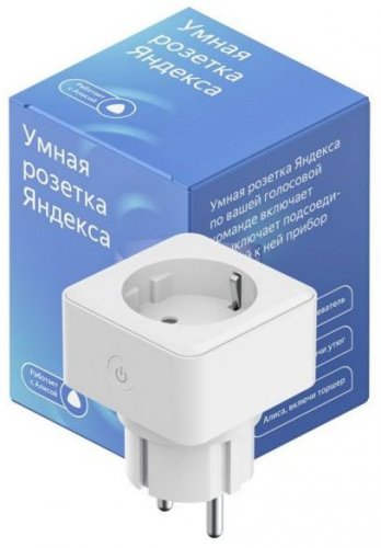 Умная розетка Yandex YNDX-0007W EU VDE Wi-Fi белый фото 2