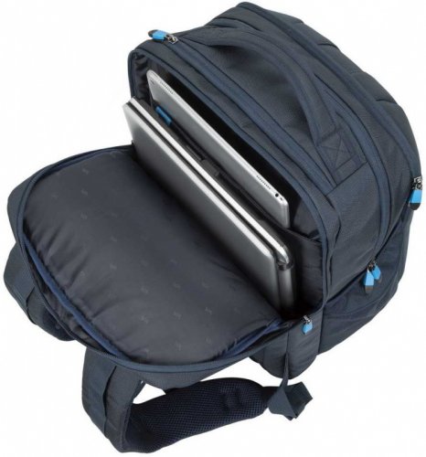 Рюкзак для ноутбука 17.3" Riva 7861 темно-синий полиэстер фото 11