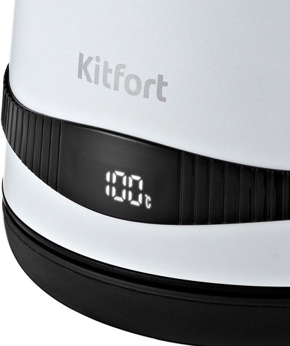 Чайник электрический Kitfort KT-6121-2 1.7л. 2200Вт белый (корпус: нержавеющая сталь/пластик) фото 2