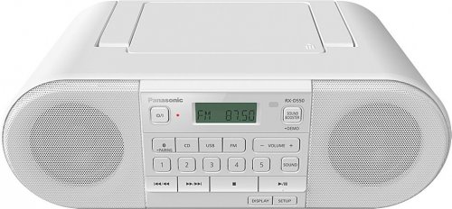 Аудиомагнитола Panasonic RX-D550GS-W белый 20Вт CD CDRW MP3 FM(dig) USB BT фото 3