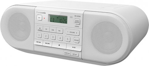 Аудиомагнитола Panasonic RX-D550GS-W белый 20Вт CD CDRW MP3 FM(dig) USB BT фото 6