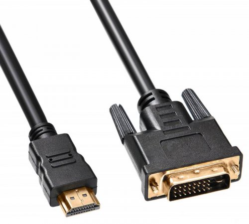 Кабель Buro HDMI-19M-DVI-D-5M HDMI (m) DVI-D (m) 5м феррит.кольца черный фото 3