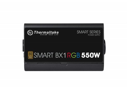 Блок питания Thermaltake ATX 550W Smart BX1 RGB 80+ bronze (24+4+4pin) APFC 120mm fan color LED 6xSA фото 4