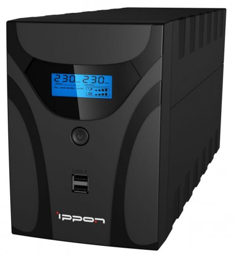 Источник бесперебойного питания Ippon Smart Power Pro II Euro 2200 1200Вт 2200ВА черный фото 2