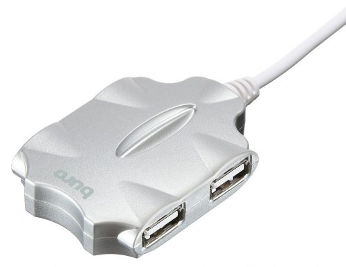 Разветвитель USB 2.0 Buro BU-HUB4-0.5-U2.0-Candy 4порт. серебристый фото 4